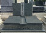 Pomnik z granitu Impala podwójny - dwie tablice prostokątne