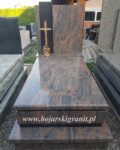 Pomnik nagrobny z kamienia szwedzkiego w kolorze brązowo-szarym